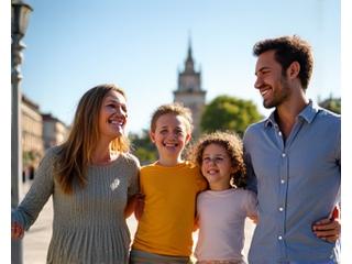 Familia disfrutando viaje personalizado en Madrid