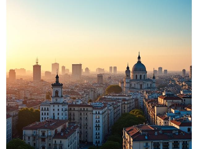 Vista panorámica de Madrid para viajes personalizados