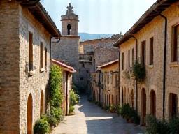 Pueblo medieval de Castilla con encanto rural